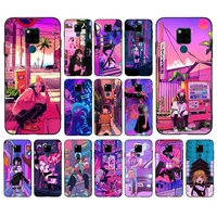 yinuoda anime vaporwave glitch phone case for huawei mate 20 10 9 40 30 lite pro x nova 2 3i 7se