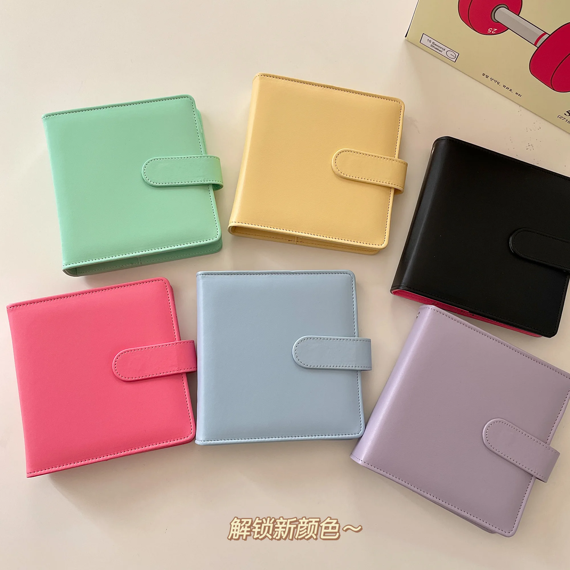 

Korea Ins Pink Pu Photocard Binder 3/5inch Photo Holder Star Chasing Idol Photo Collect Book Album For Instax Polaroid