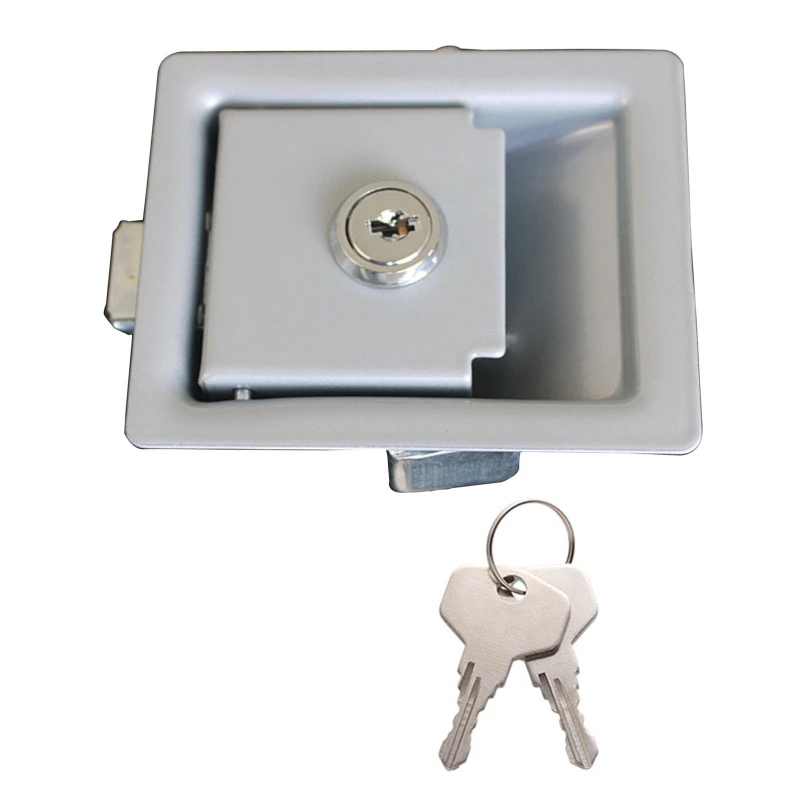

RV Entry Door Lock with Paddle Deadbolt Motorhome Trailer Safety Lock Panel Hardware Universal Metal Lock