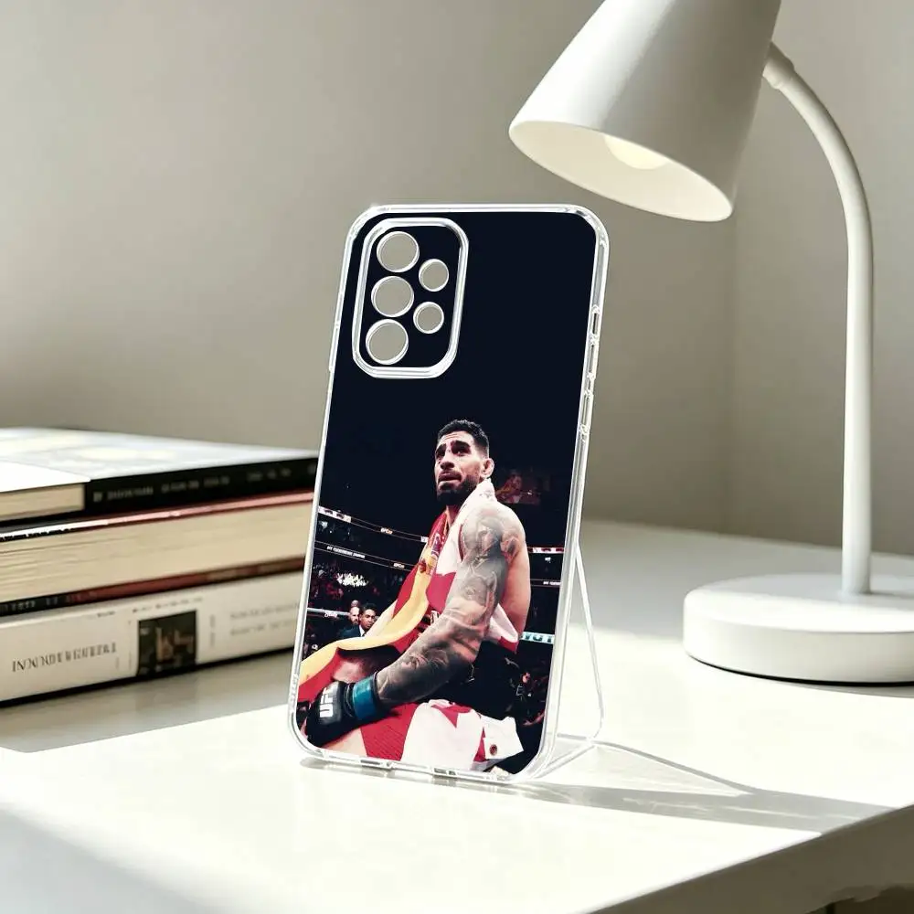 Фото Чехол для телефона b-Boxing I-Ilia Fighting Topuria, прозрачный силиконовый мягкий чехол для Samsung S25, S24, S21, S22, S23, S30, Ultra, S20, Plus, Fe №5