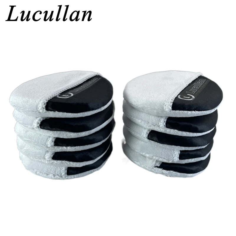 

Lucullan Мини Карманная Микрофибра Автомобильная Восковая Полировальная Губка Супер Тонкая Белая Замша Атласная Покрытие Аппликатор