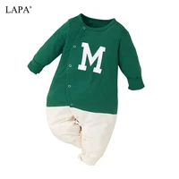 lapa baby clothes long sleeve winter 1 piece springautumn baby boys colorblock casual rompers costume