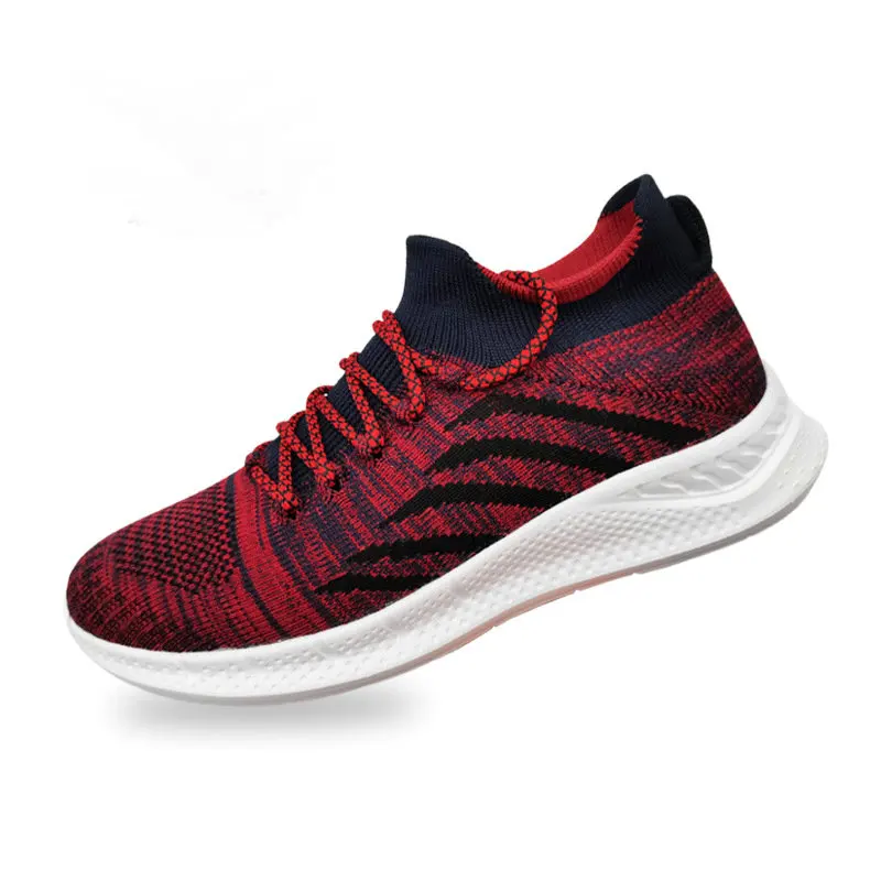 Men's shoes 2022 new flying woven breathable mesh sneakers women's running shoes couples fashion casual shoes