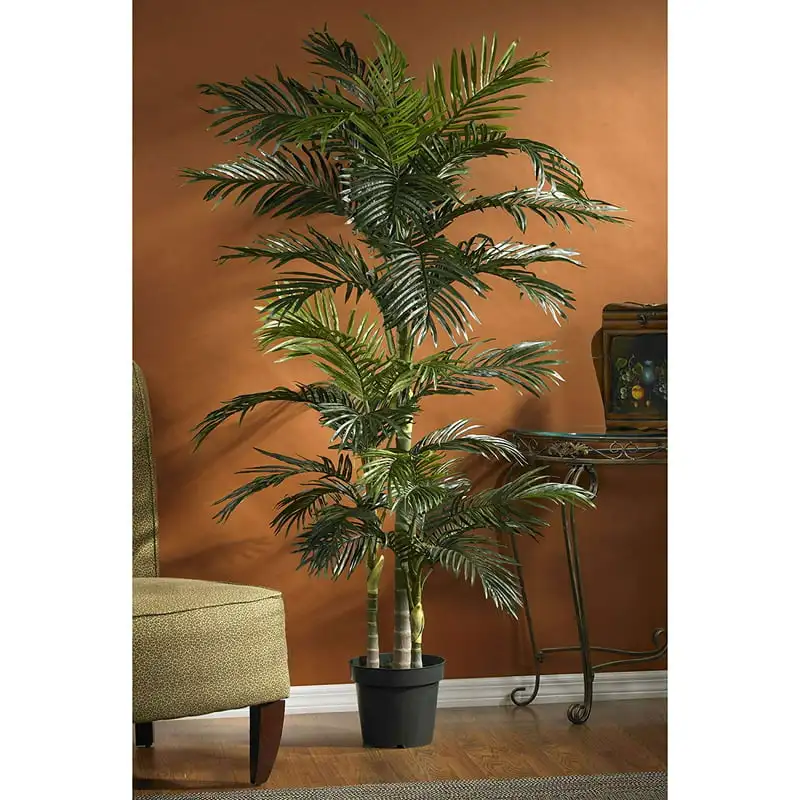 

Golden Cane Palm Artificial Tree, Green