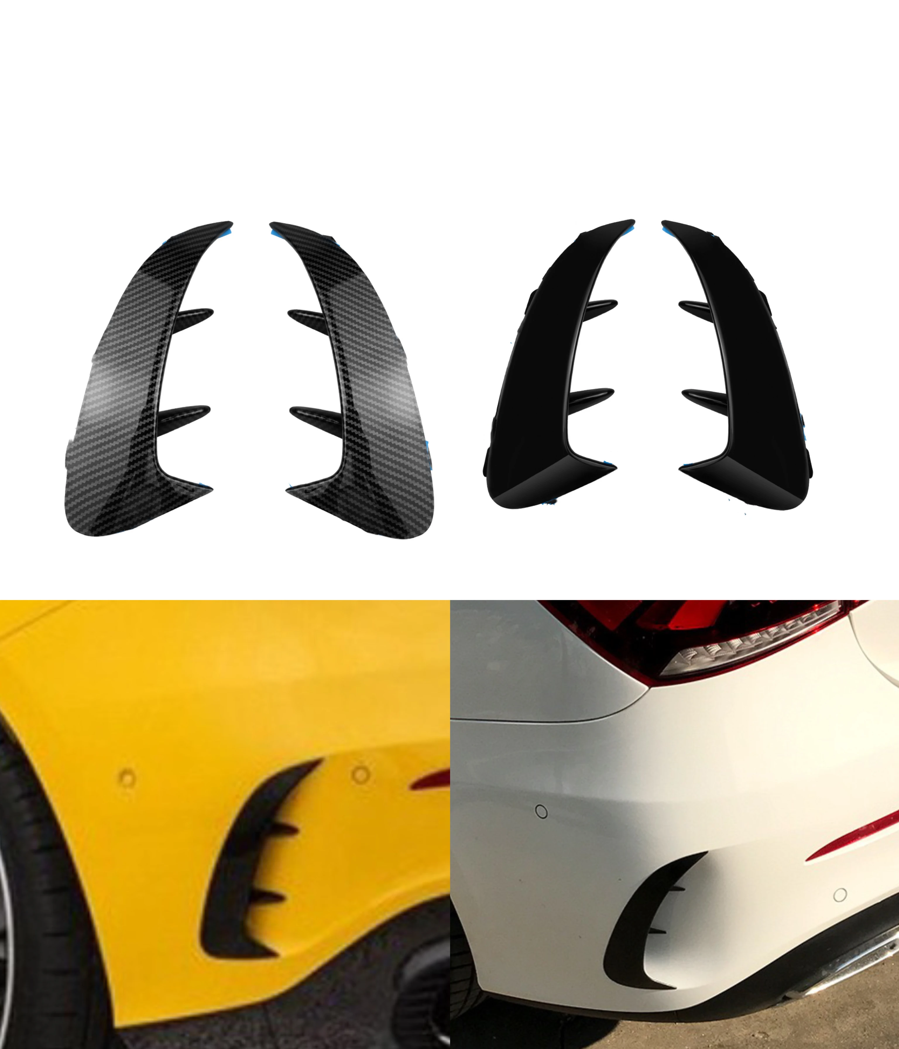 Накладка на задний бампер крыло канавки для Mercedes Benz A Class W177 Sedan A180 A200 A250 A35 2019 2020+