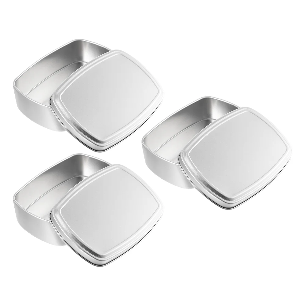 

Soap Holder Box Metal Travel Tin Bar Container Aluminum Boxes Case Storage Tinsemptydish Lid Rectangularbathroom Organizer