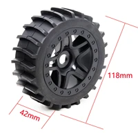 2pcslot rubber rc for 18 arrma buggy wheels wear resistant tires 17mm for rc off road car accessories hot wheels