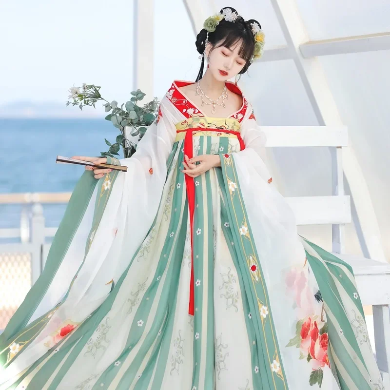 NT182 оригинальное подлинное женское платье Hanfu в китайском стиле с вышивкой и