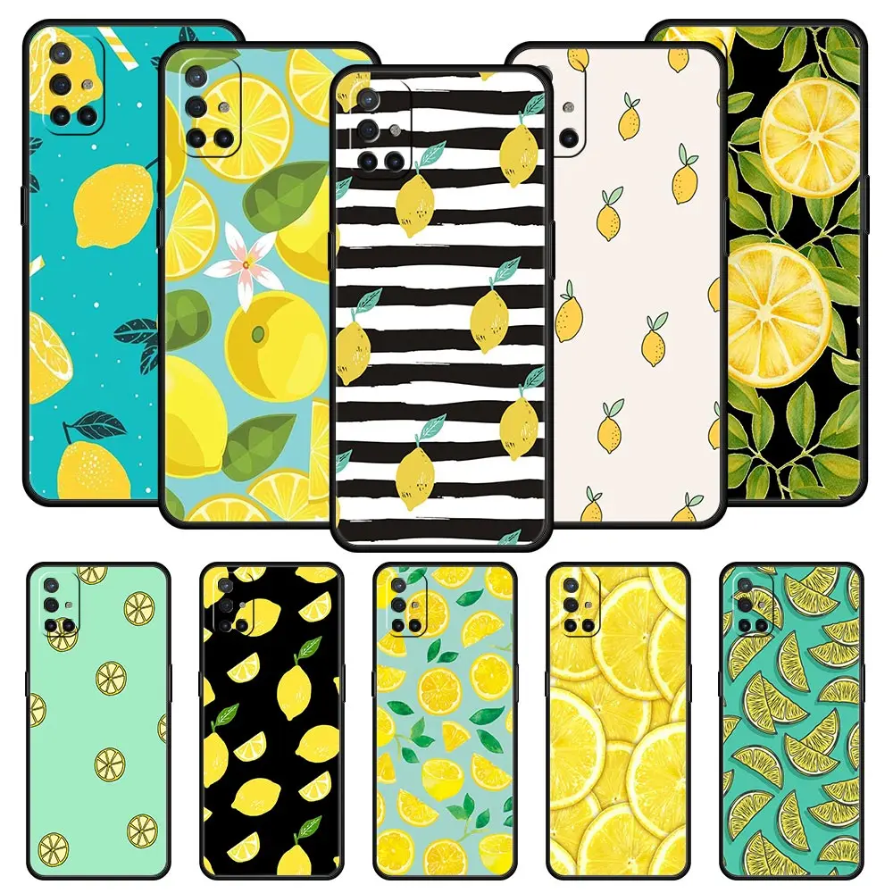 

Silicone Phone Case For OnePlus 10 9 Pro 9T 9R 9RT 8T 8 7 6T 7T Nord 2 CE 5G N200 N10 N100 Cover Protection Mediterranean Lemon