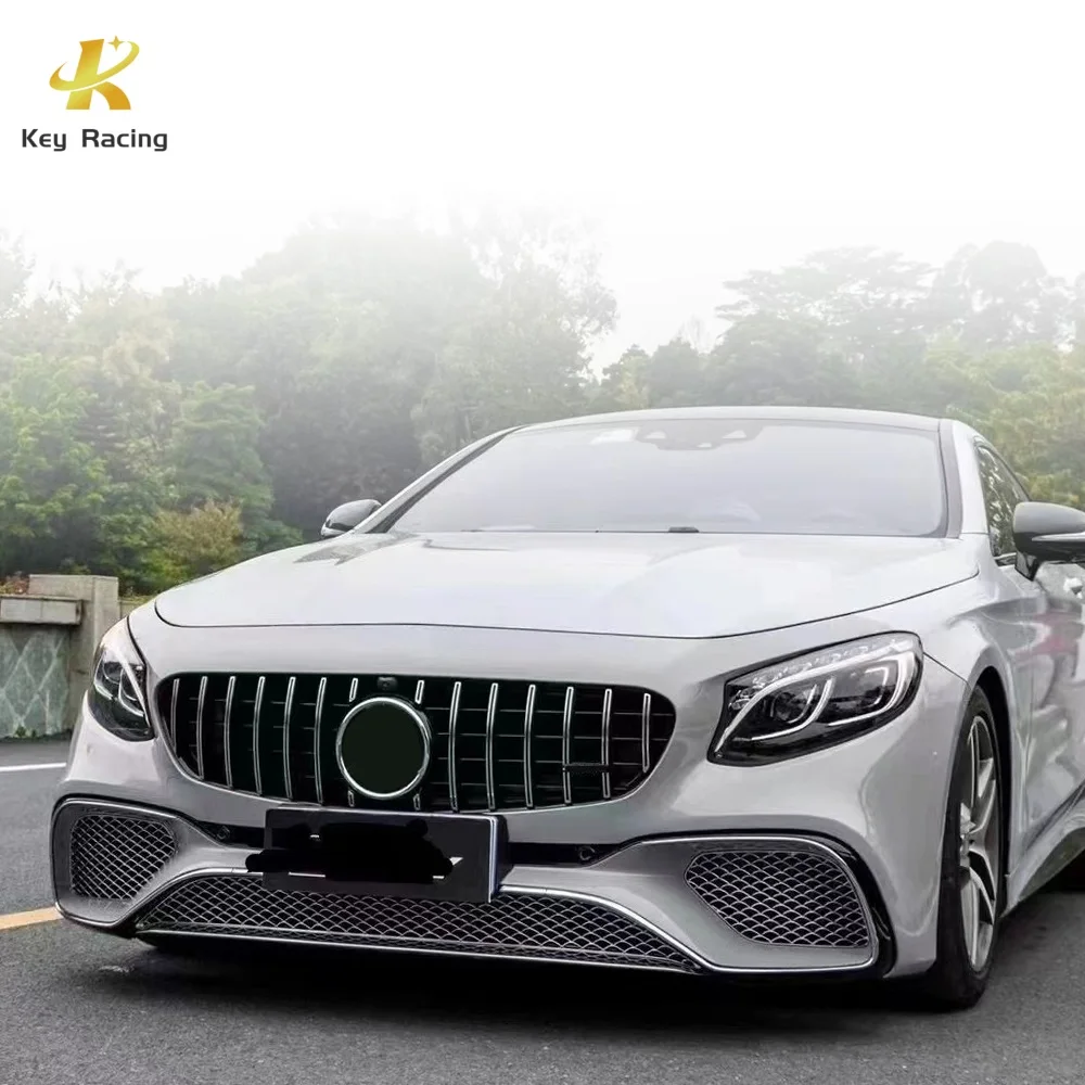 Крышка противотуманной фары для переднего бампера Benz S63 W217 воздухозаборная