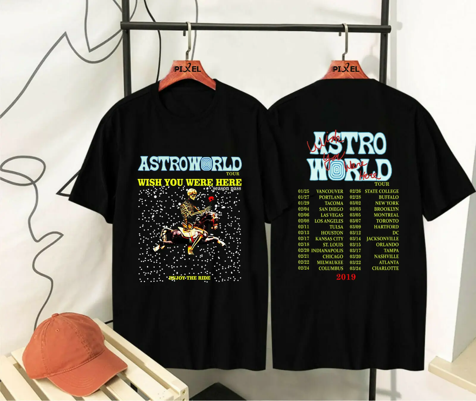 

2022 Travis Scott Tour - Wish You WHere Here T-shirt