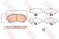 

For GDB3622 ten brake pad QASHQAI J11 case 2013 XTRAIL GDB3622