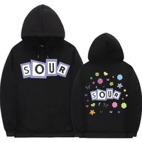 sour title stickers hoodie kawaii print hoodies unisex streetwear men women hip hop oversized autumn winter fashion sweatshirts