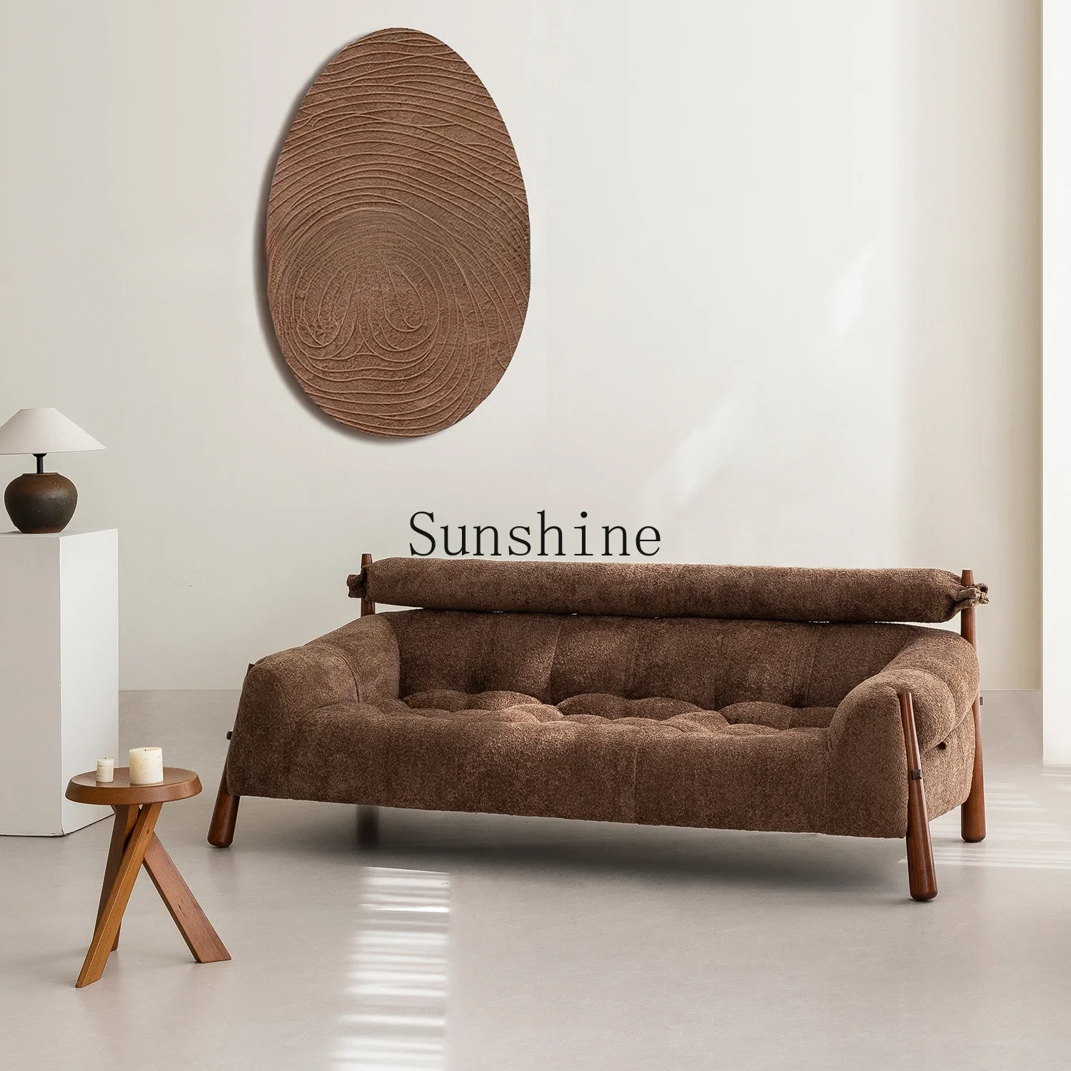 Средневековый кремовый стиль ткань из цельного дерева креативный прямой ряд