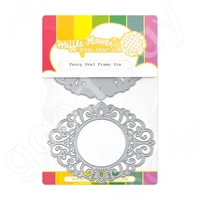 arrival 2022 new elegant oval frame metal cutting dies scrapbook used for diary decoration template diy greeting card handmade