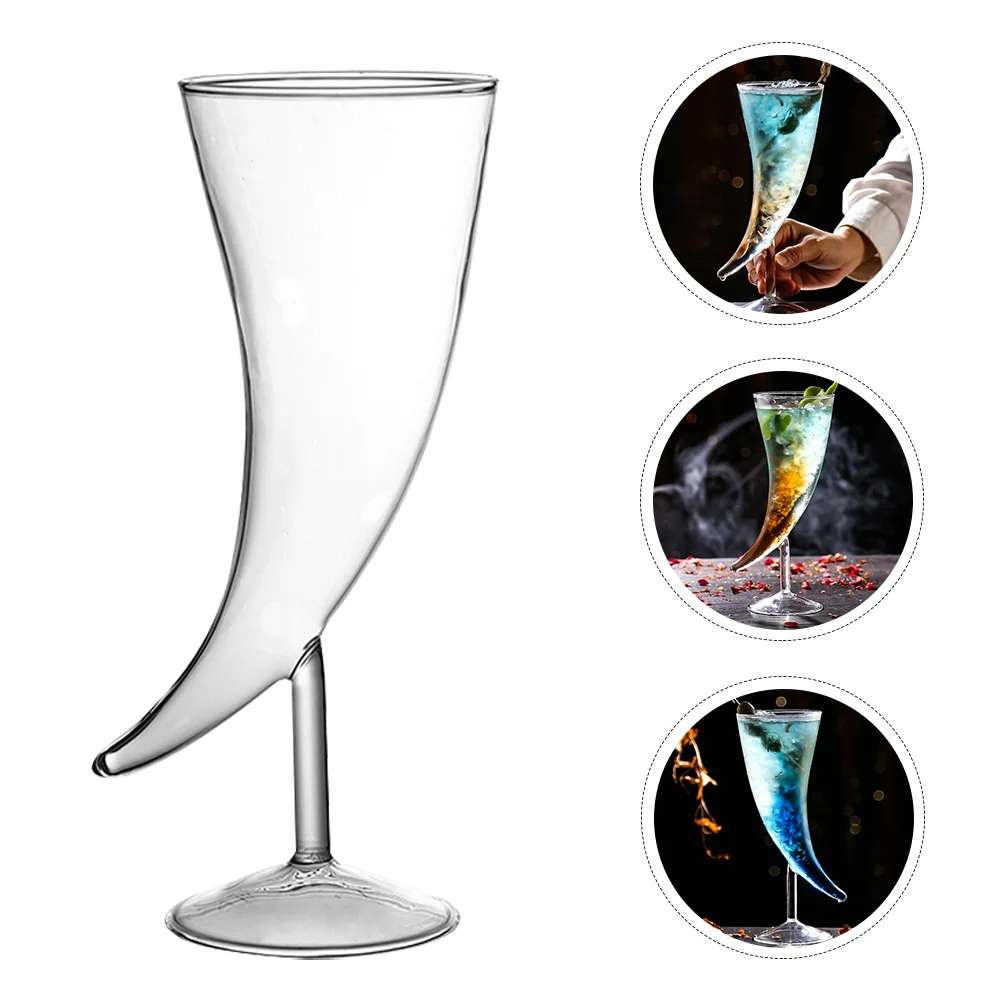 

Glasses Cocktail Horn Goblet Martini Cup Champagne Coupe Creative Drinking Whiskey Set Cups Highball Moon Beverage Bird Flute