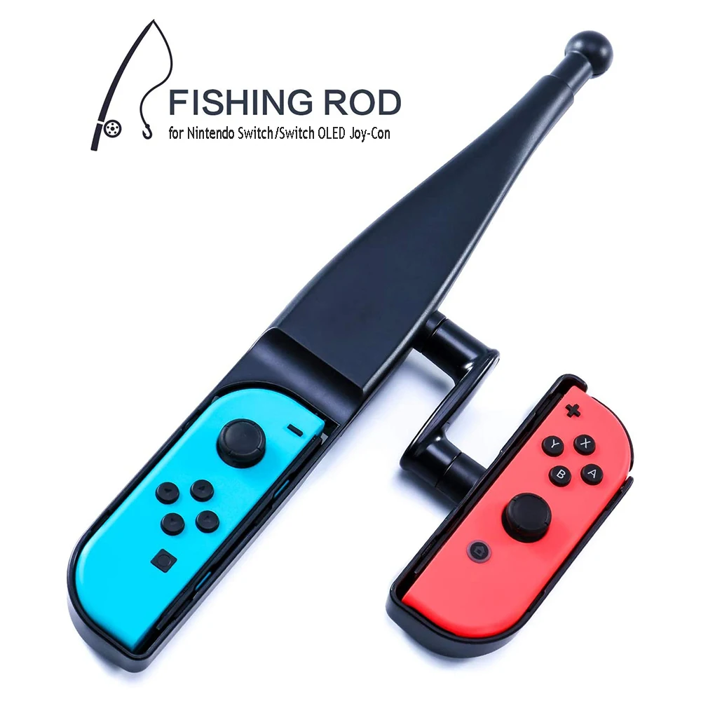 

Рукоятка для удочки совместима с контроллером Nintendo Swithc OLED/Switch Joy-Con