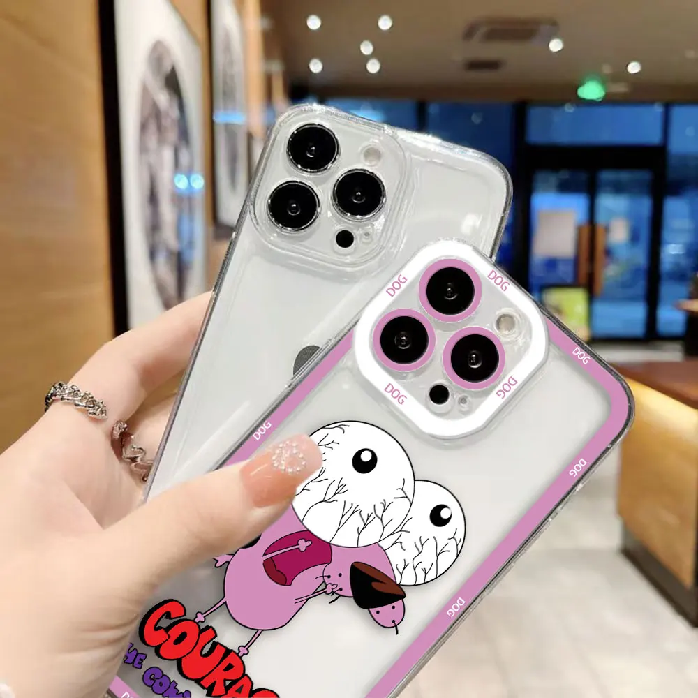 Фото Прозрачный чехол для телефона с рисунком C-Cowardly Dog для Xiaomi Redmi Note 15 14 13 12 11 11T 11S 10 9 10S 9S 8 Pro Max Plus, чехол из ТПУ №4