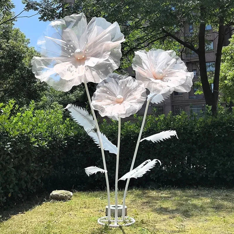 Искусственные цветы для украшения дома и сада 3 шт