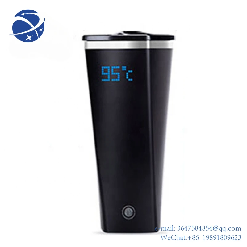 

Yun YiStainless Steel Constant Temperature Display Cup Milk Reminder Vacuum Thermos Smart Drink Bottleelectric