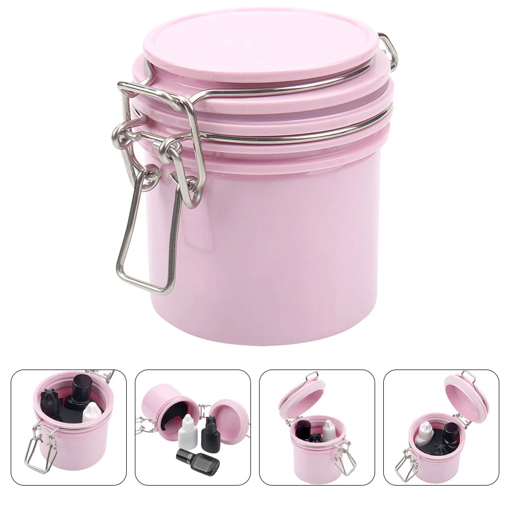 

Glue Eyelash Container Jar Lash Nail Bottle Holder Grafting Sealed Storage Extension Polish Box Makeup Sample Sealing Extensions