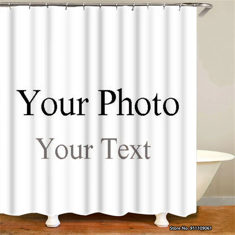 

Индивидуальная душевая занавеска по вашему изображению, персонализированная душевая занавеска, коврик для ванной, украшение ковра