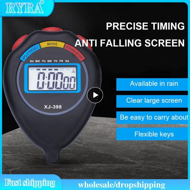 

Portable Handheld Waterproof Digital LCD Stopwatch Chronograph High Precision Professional Sports Training Stopwatch Timer