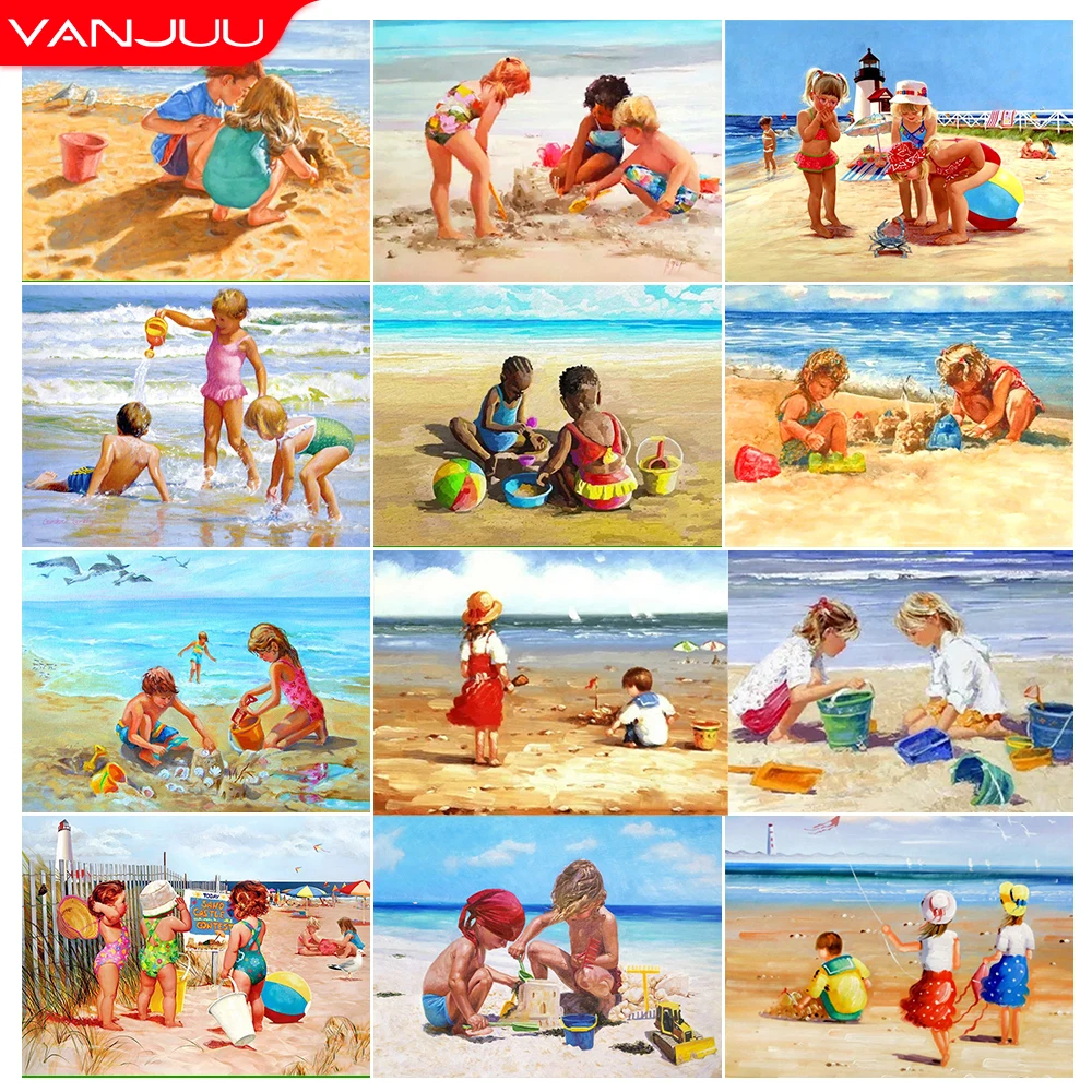 

5D Diamond Painting Children Full Drill Diamond Mosaic Portrait Diamond Embroidery DIY Rhinestones Home Decor