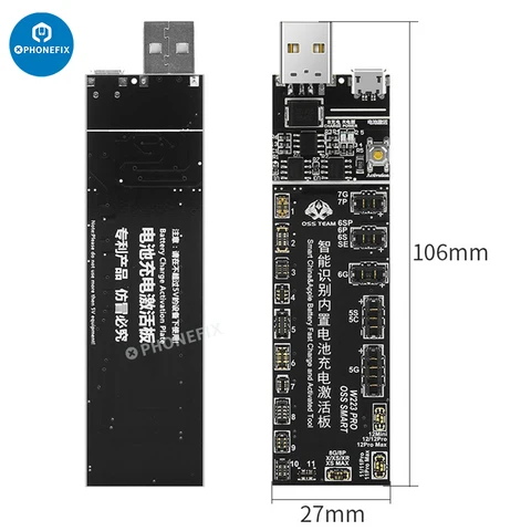 W223 Pro V6 OSS TEAM авто Батарея для смартфона, зарядная плата для iPhone, набор инструментов для ремонта батареи, набор перезаряжаемых инструментов