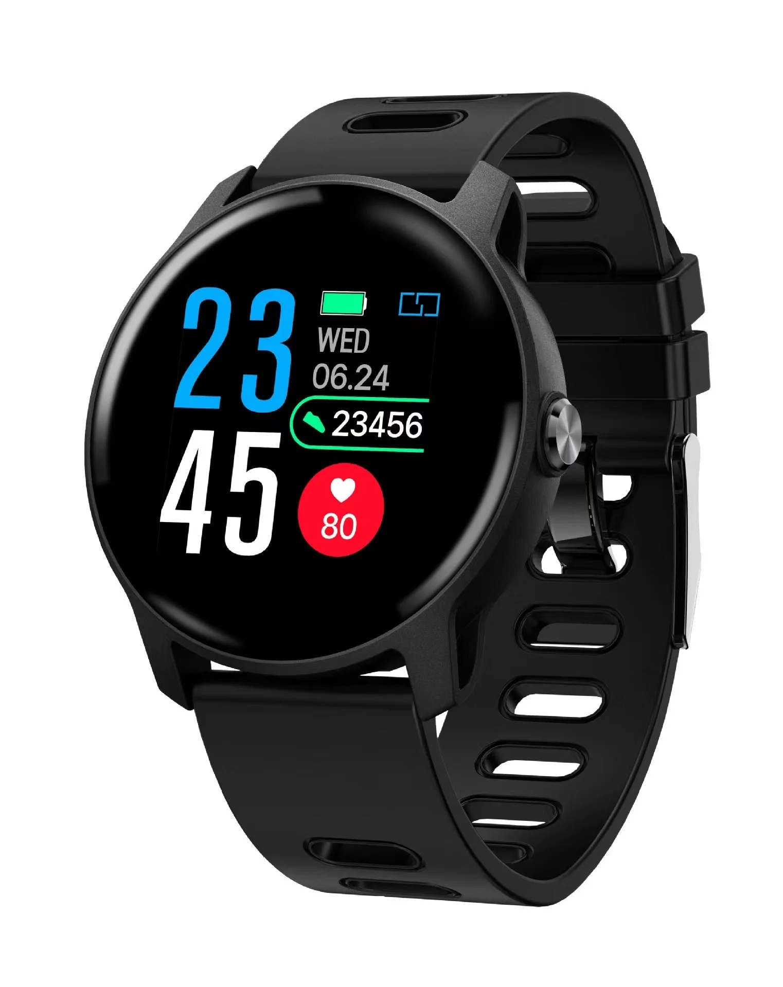 

2023 New S08 Men's Sports Pedometer Smart Watch IP68 Waterproof Fitness Tracker Heart Rate Monitor Women's Watch