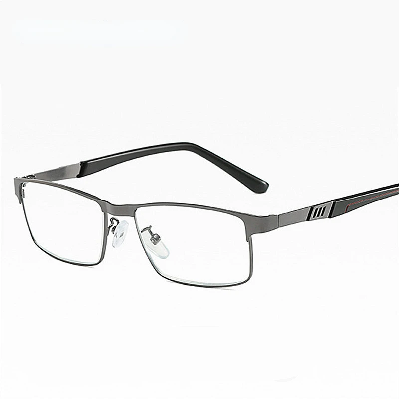 Очки для чтения мужские деловые металлическая полноразмерная оправа