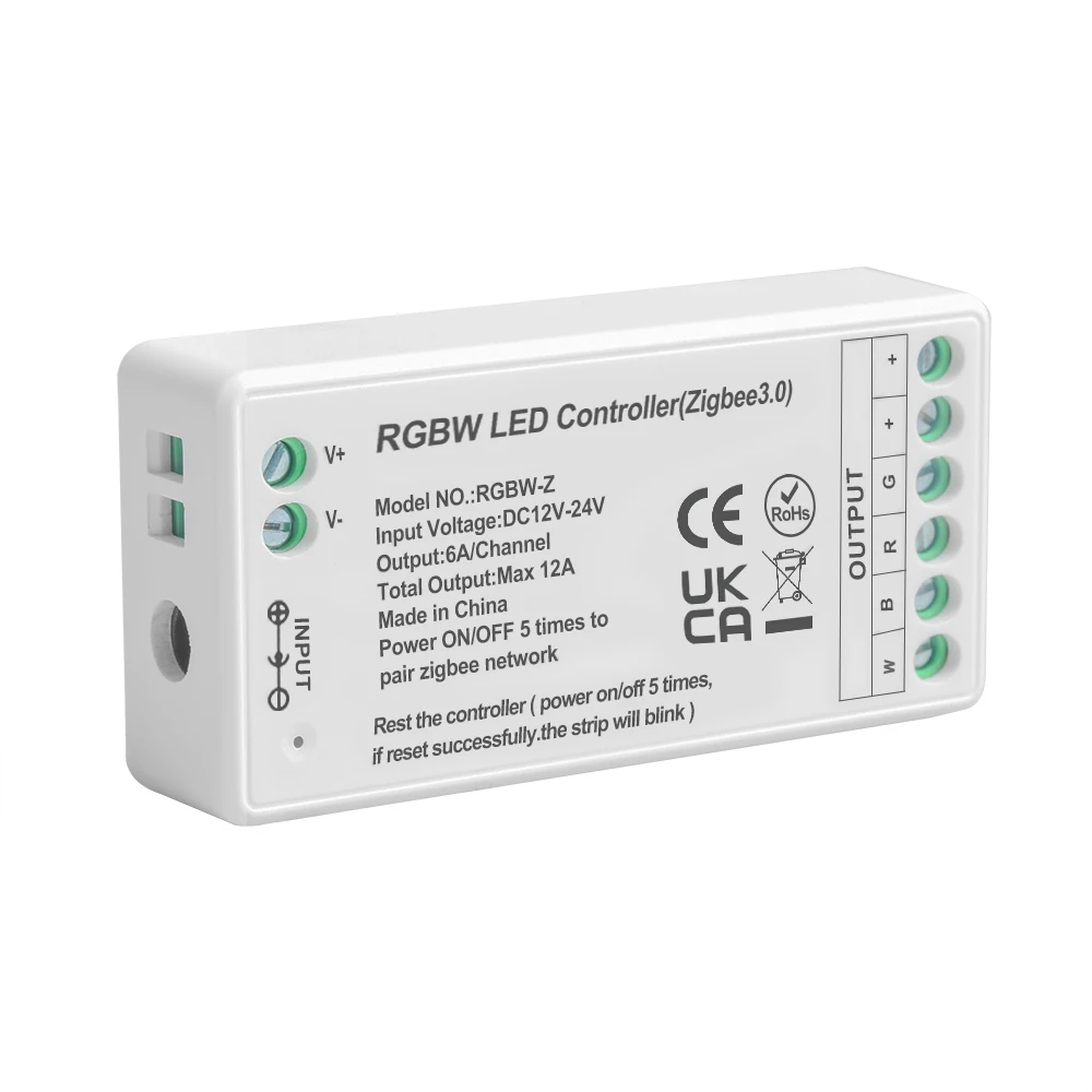 

DC12-24V Zigbee Smart RGBW LED Controller for RGBW LED Strip