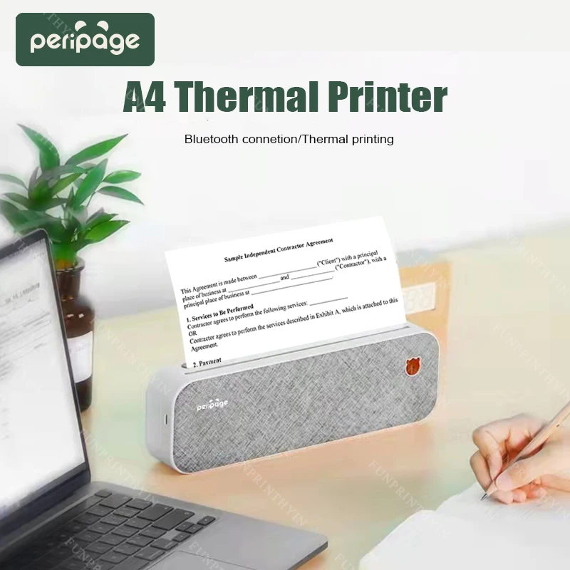 Peripage A4 принтер бумага мини Inkless A40 портативный термальный беспроводной Bluetooth