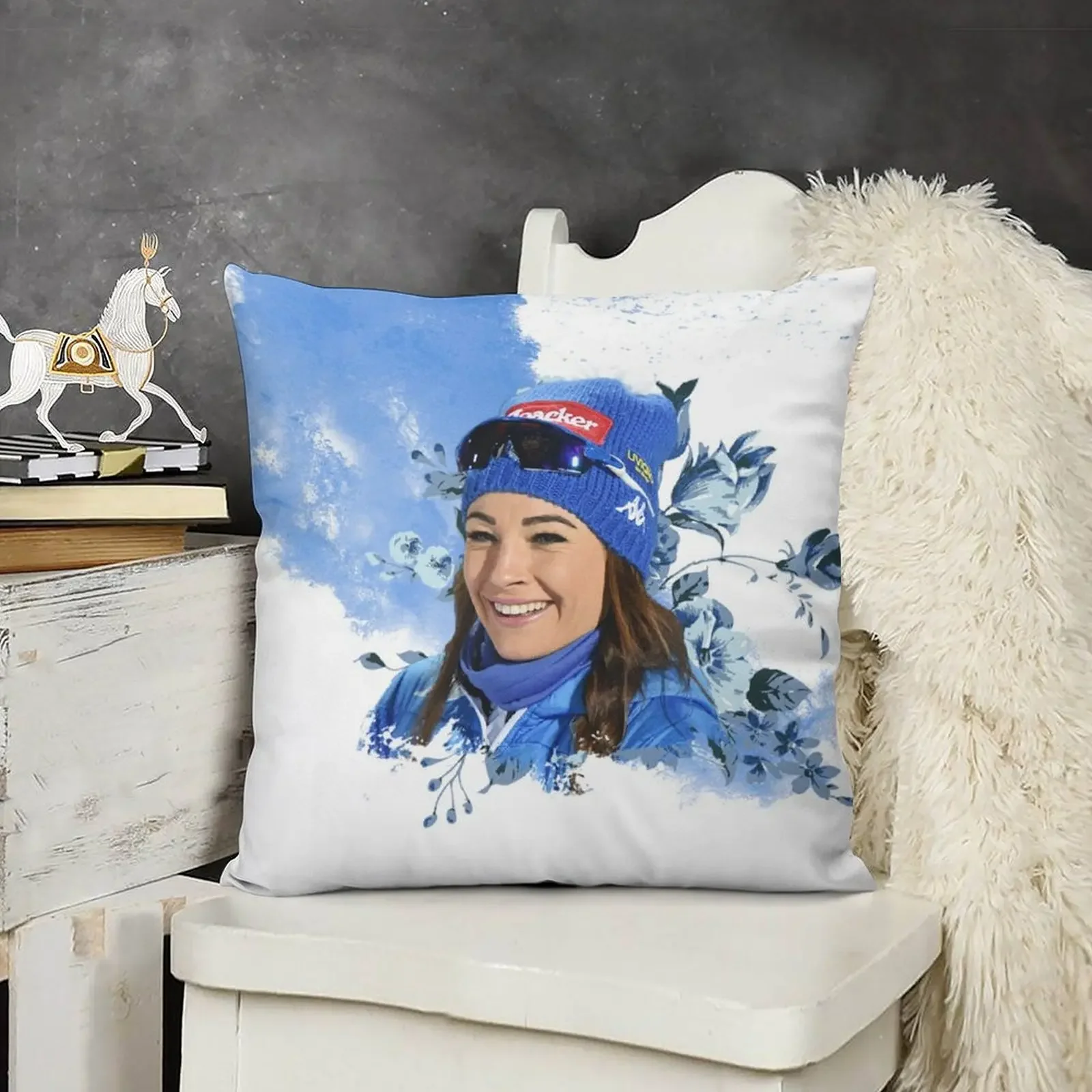 Dorothea Wierer для биатлона декоративная подушка рождественские принадлежности чехлы