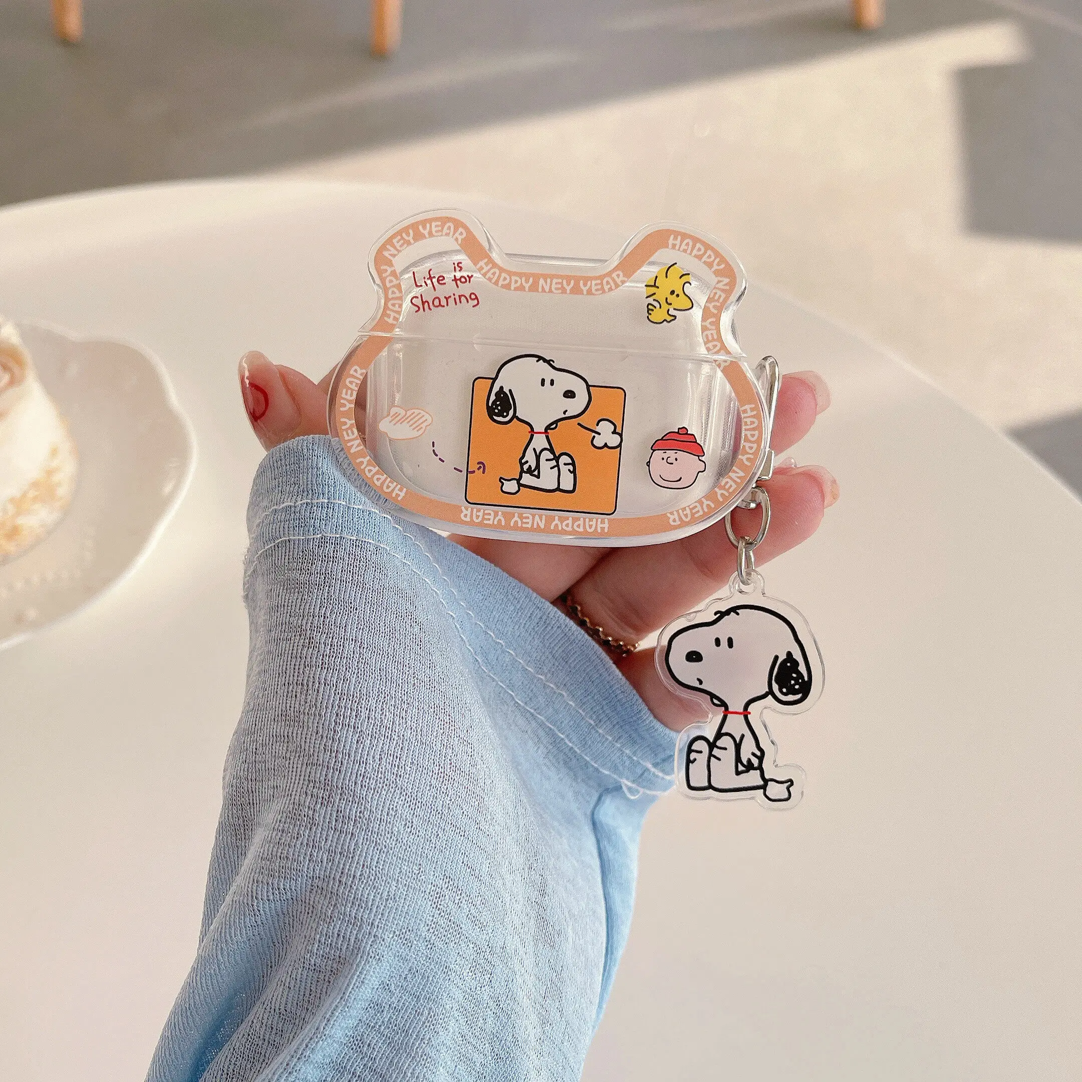 Airpods3 Bear Belle Headphone Transparent Protective Case for Aipods2 AirpodsPro Cartoon Shell Apple Wireless Bluetooth Cover enlarge