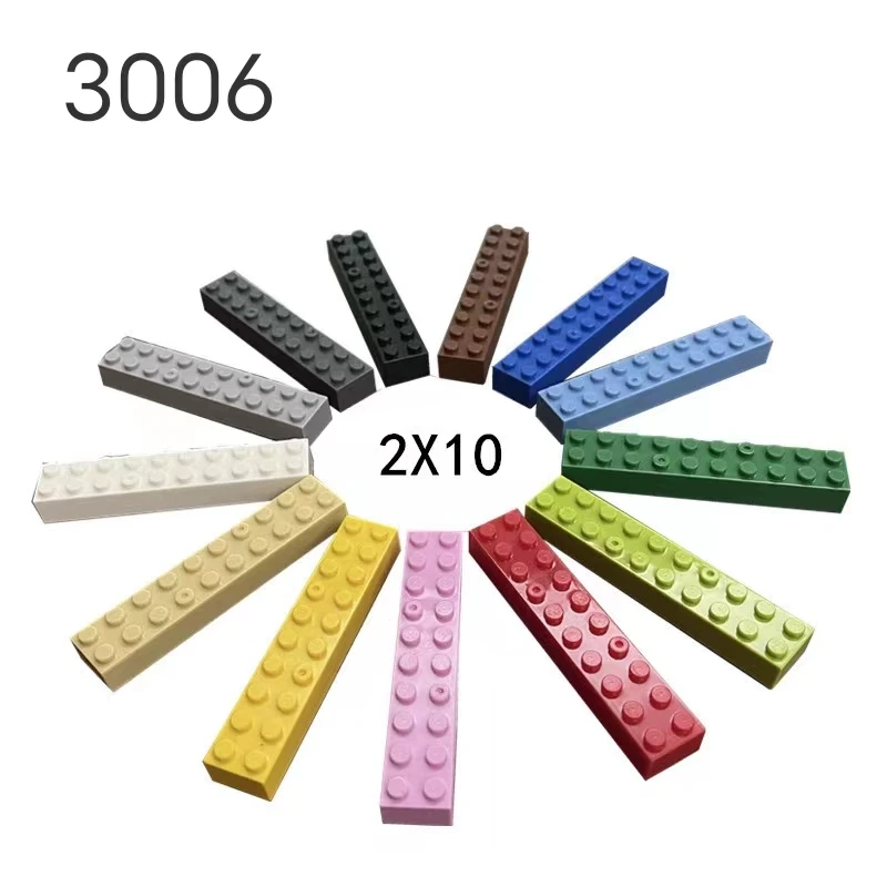 

Compatible with LEGO 3006 small particle Building blocks thick brick 2x10 interleaved educational toy base pieces