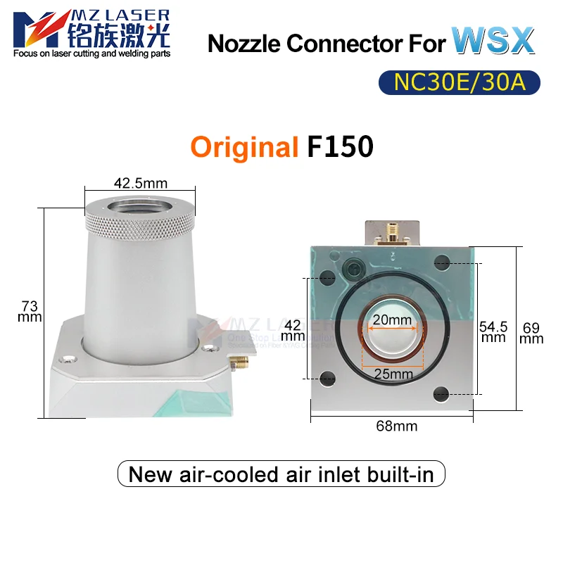 Mingla ser коннектор сопла емкостный датчик для WSX NC30E NC30A F125 F150 волоконная машина