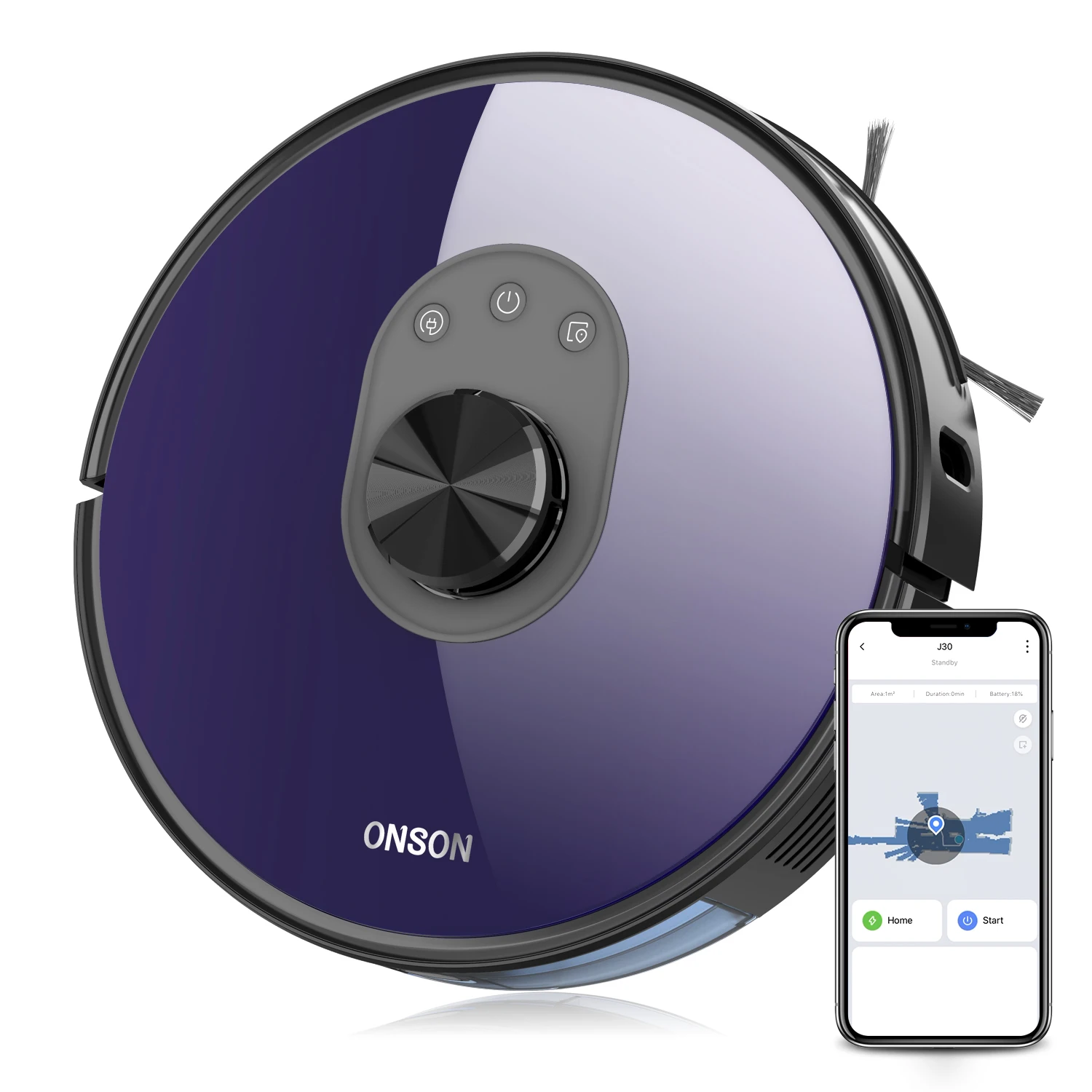 

ONSON J30 Smart Home Laser Navigation 2700Pa Robot Vacuum Cleaner with APP