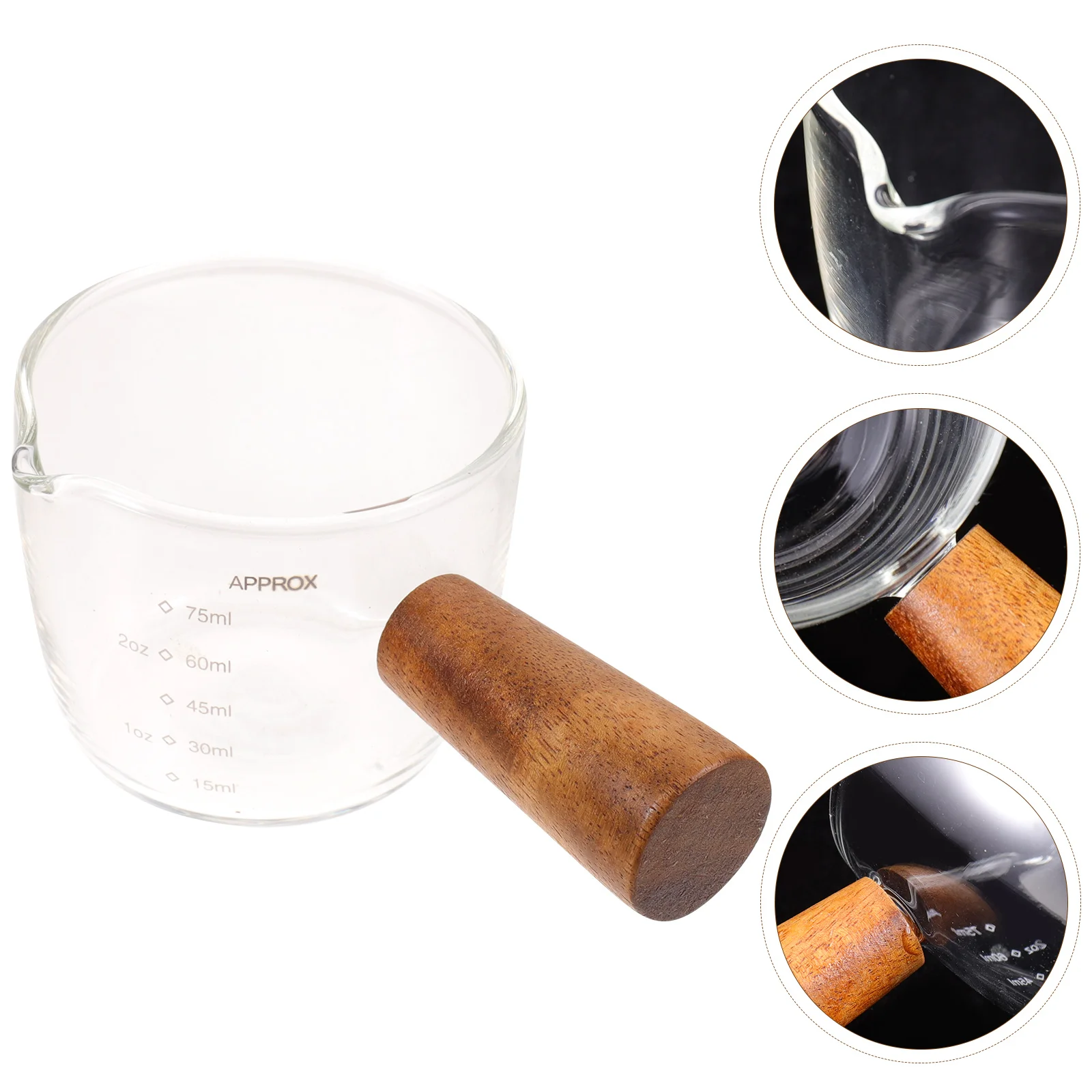 

Measuring Pitcher Espresso Cupcups Creamer Jar Ounce Liquid Jug Beaker Triple Laboratory Deep Fryer Mug Pot Cream Transparent