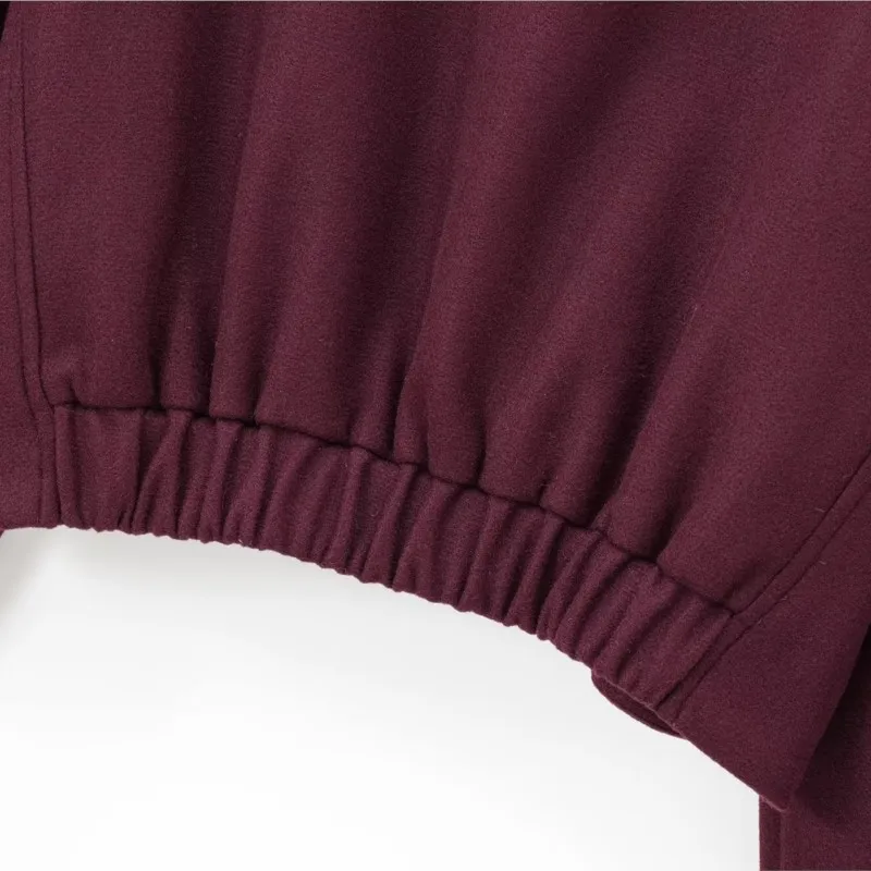 TRAF нашивка-сумка-бомбер женская осенняя мода два варианта карман на пуговицах