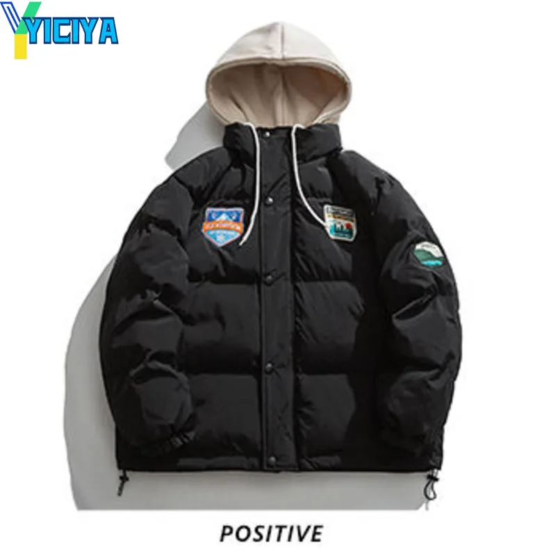 YICIYA Autumn And Winter Men And Women Tide American Hip-hop Style Baseball Uniform Jacket Trend Handsome Couple Hoodies Jackets