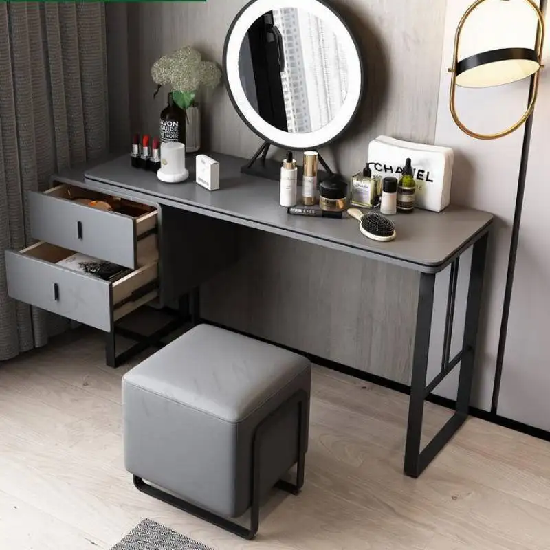 

Dressing table is light and luxurious, minimalist, modern and minimalist, with a bedside table for small units. Dressing table a