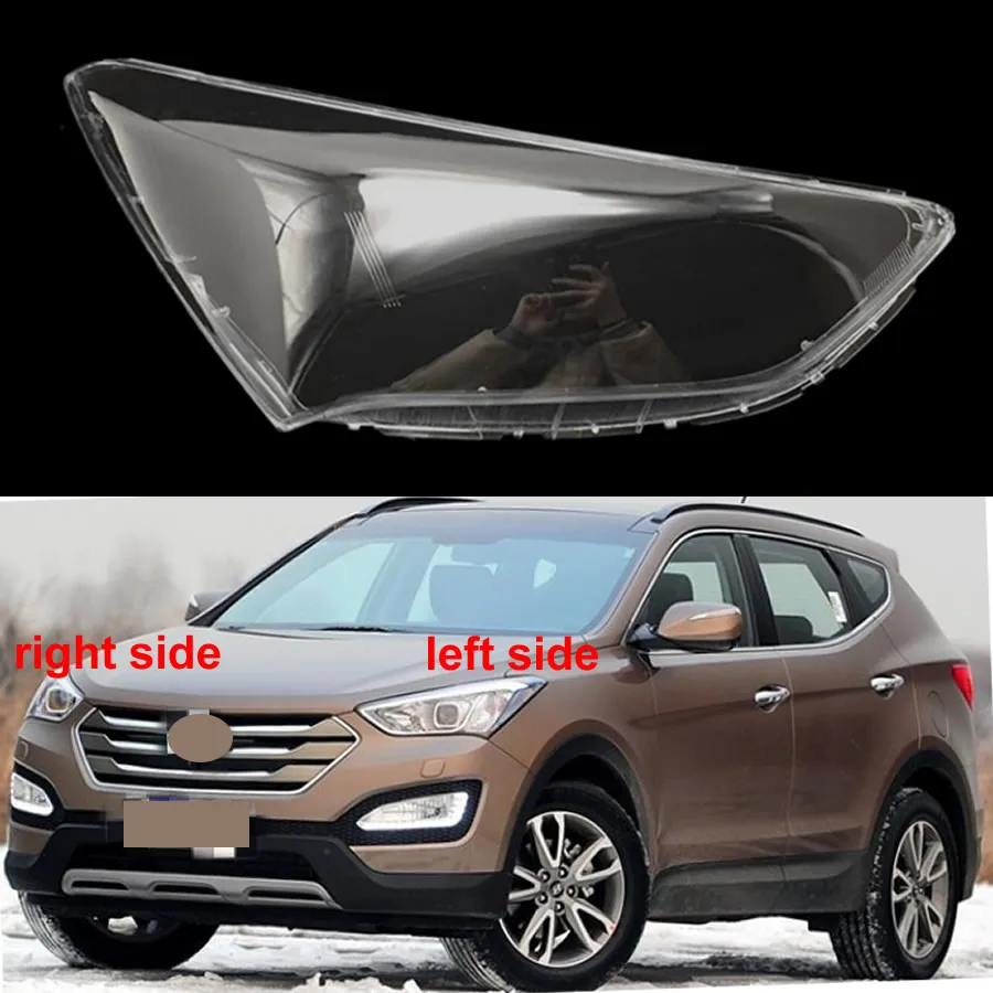 

For Hyundai Santa Fe IX45 2013-2018 Headlamp Cover Transparent Lamp Shade Headlight Shell Lens Replace The Original Lampshade