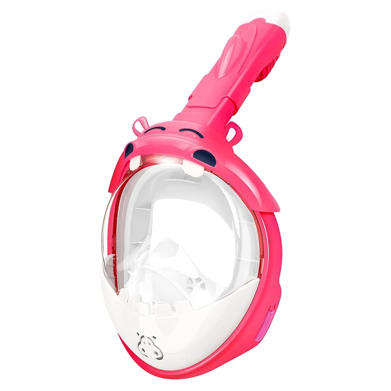 

Snorkel Mask,Full Face Snorkeling Mask With Detachable Camera Mount,Snorkeling Gear Swimming Diving Mask For Kids