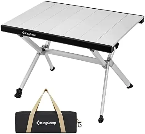 

Table Roll up Aluminum Folding Table Lightweight Large Portable Foldable Table for Picnic Camping Barbecue Backyard Beach Tailg