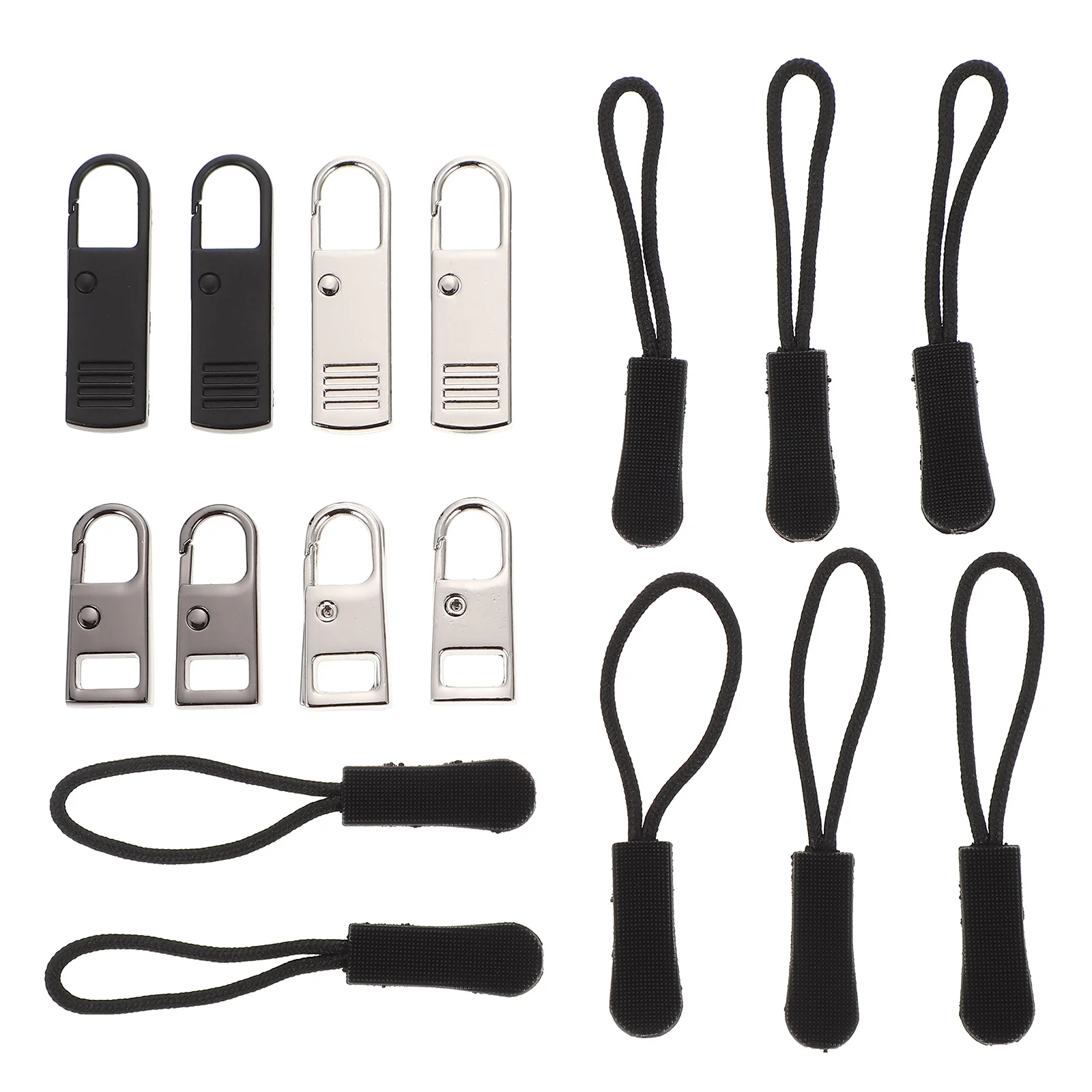 

16Pcs Bag Zipper Heads Professional Zipper Repair Tool Luggage Clothing Zipper Pullers