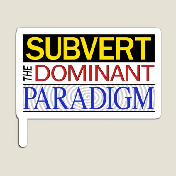 

Subvert The Dominant Paradigm Magnet Holder Children Funny Home Magnetic Refrigerator Cute Toy for Fridge Organizer Kids Baby