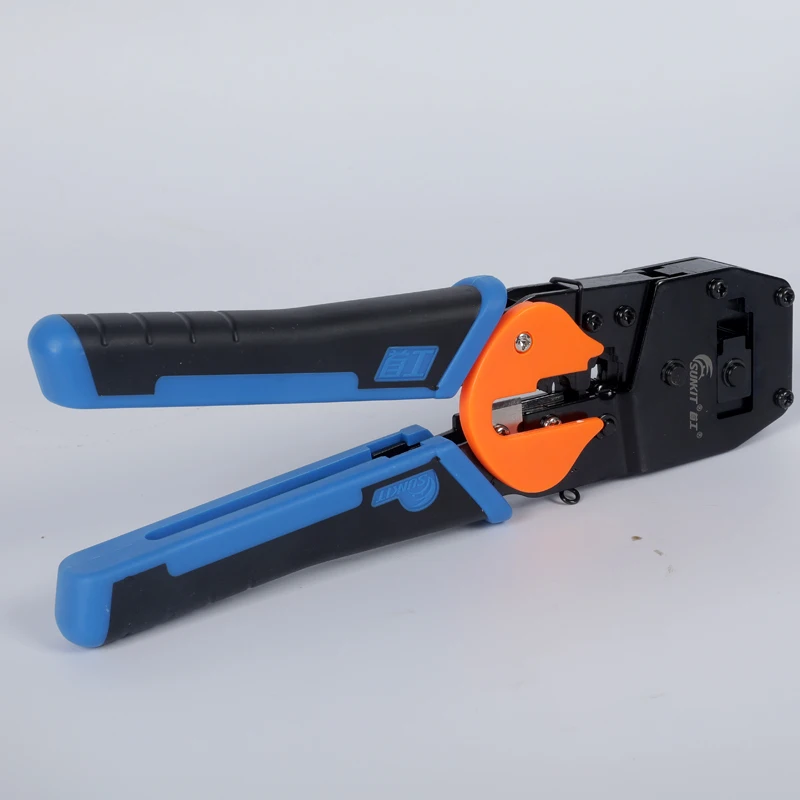 Original Sunkit SK-868E dual-use crystal head cable clamp network clamp phone RJ45 crimping pliers