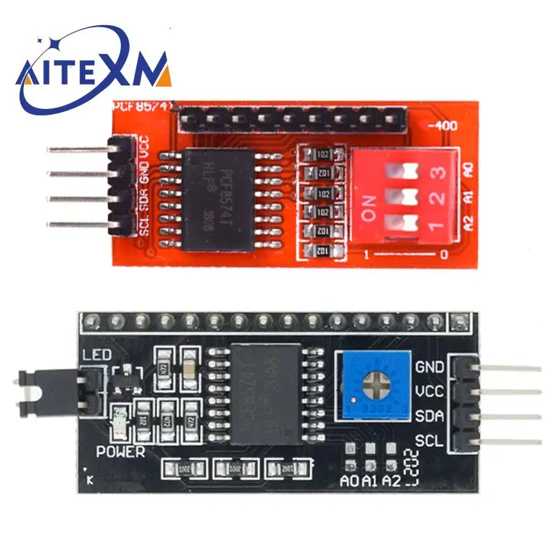Плата адаптера PCF8574 PCF8574T I/O для IIC I2C TWI последовательный интерфейс SPI LCD 1602 2004 |