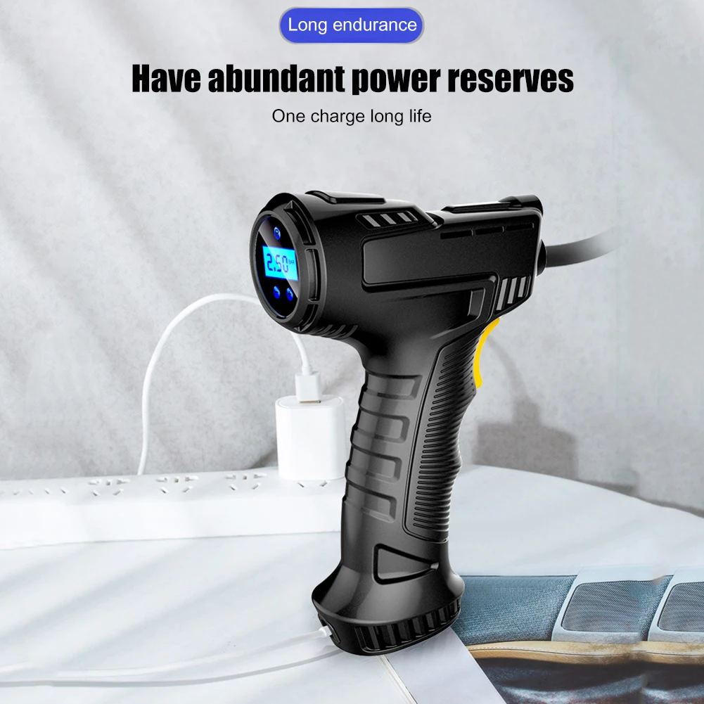 

Car Air Compressor Pump Intelligent Digital Display Car Tyre Inflator Pump Quick Inflation Tire Pressure Detection Equipment